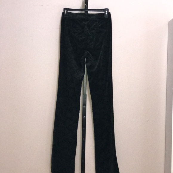 Paige Naomi Velvet Paisley Bootcut Pants Dark Forest - NWT $249 - Picture 6 of 13